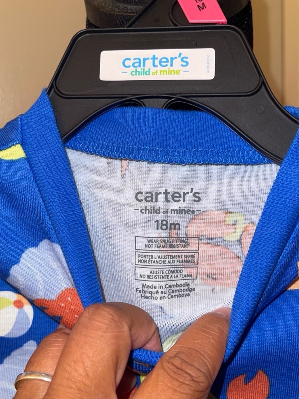 Carter's Royal Blue Crab & Sandcastle Shirt and short set - Picture 3 of 4